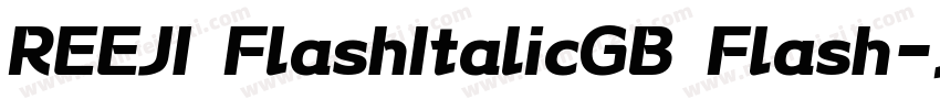 REEJI FlashItalicGB Flash字体转换